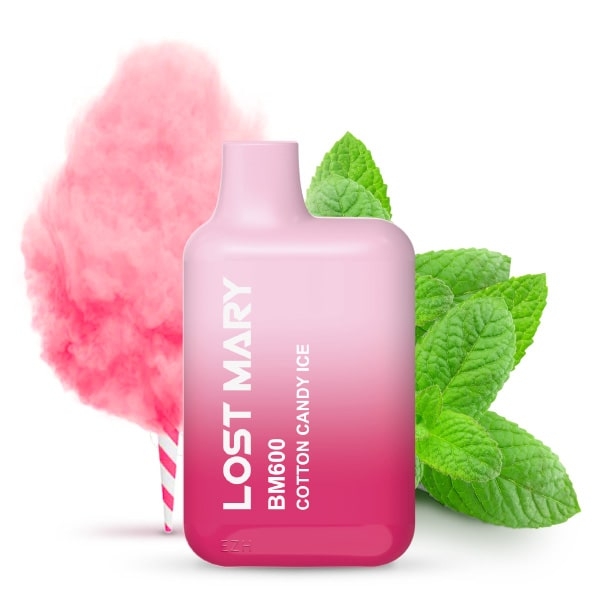 ELF BAR - LOST MARRY BC 600 Einweg E Zigarette Cotton Candy Ice 20mg ( Neu )