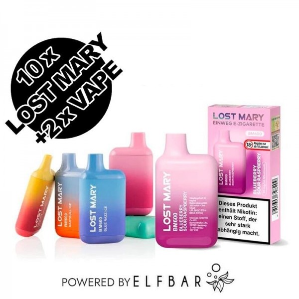 Lost Mary 10er Bundle + 2x Gratis Vape