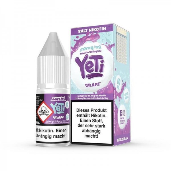 Yeti - Grape 10 ml NicSalt Liquid