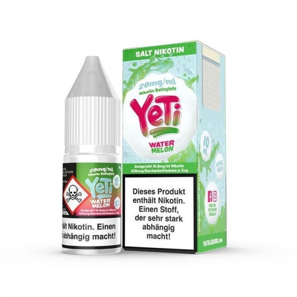 Yeti - Watermelon 10 ml NicSalt Liquid