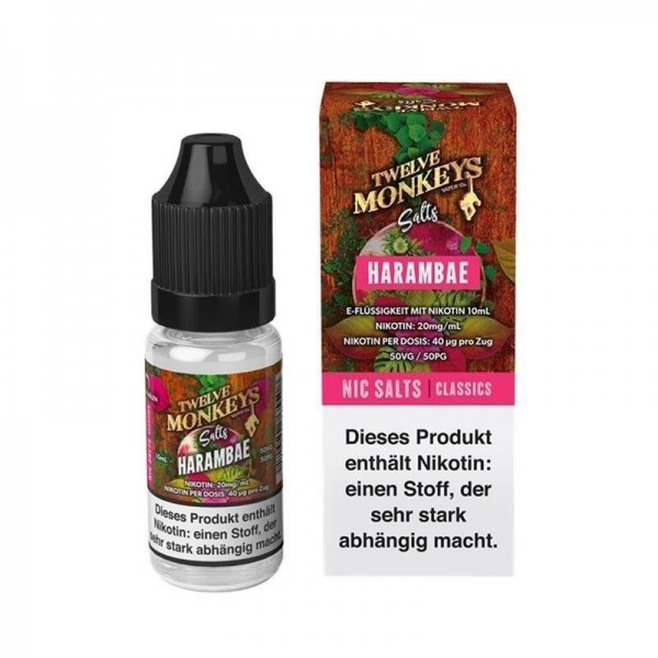 Twelve Monkeys - Harambae Nikotinsalzliquid 10 ml 10 mg/ml