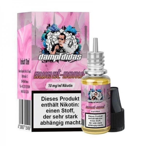 DAMPFDIDAS Sweet Donut Nikotinsalz Liquid 10 ml