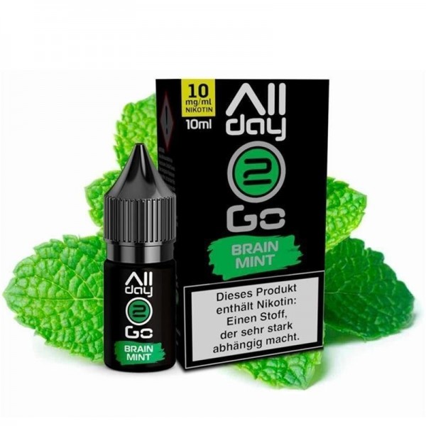 Allday2Go - Brainmint Hybridliquid 10ml Hybrid-Nikotinsalz Liquid
