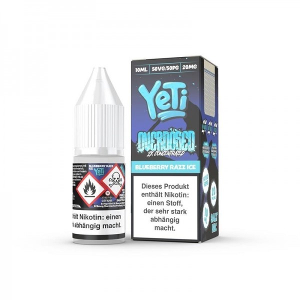 Yeti  Overdosed- Blueberry Razz Ice 10 ml NicSalt Liquid