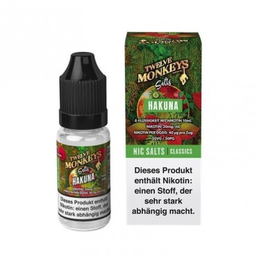 Twelve Monkeys - Hakuna Nikotinsalzliquid 10 ml 10 mg/ml