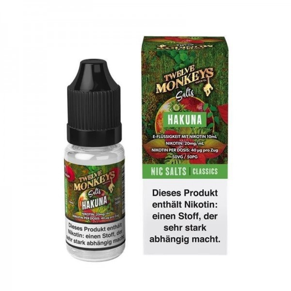 Twelve Monkeys - Hakuna Nikotinsalzliquid 10 ml 10 mg/ml