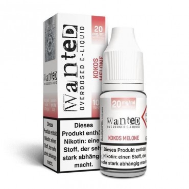 Wanted - Kokos Melone Overdosed 10ml Nikotinsalzliquid