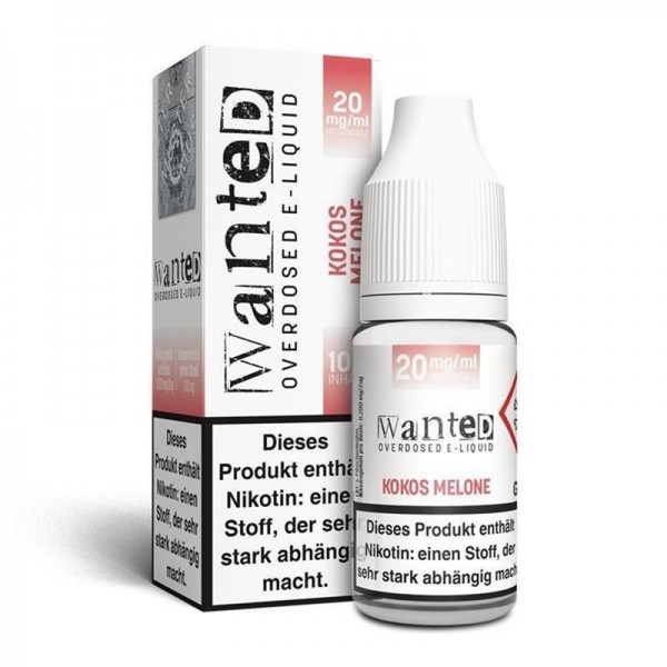 Wanted - Kokos Melone Overdosed 10ml Nikotinsalzliquid