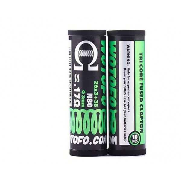 Wotofo - Fused Clapton  Prebuilt Coils 10pcs