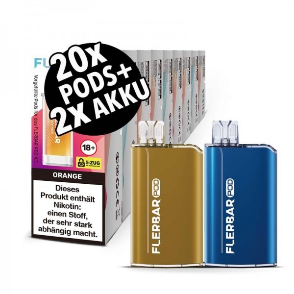 Flerbar Pod 10er Bundle + 2x Akku