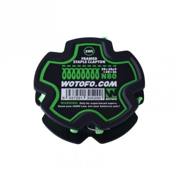 Wotofo - Framed Staple Clapton Wire Ni80 20ft.