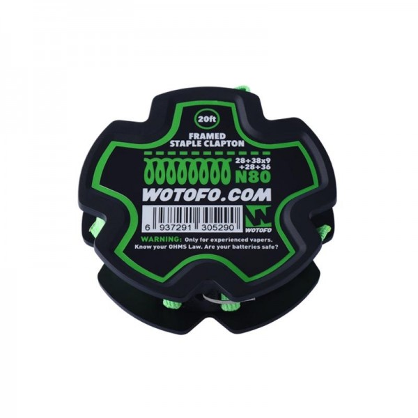 Wotofo - Framed Staple Clapton Wire Ni80 20ft.