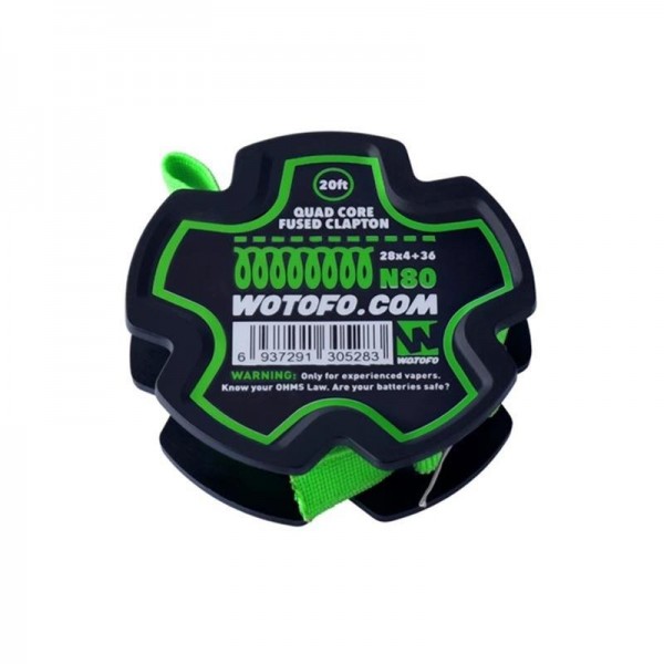 Wotofo - Quadcore Fused Clapton Wire Ni80 20ft.