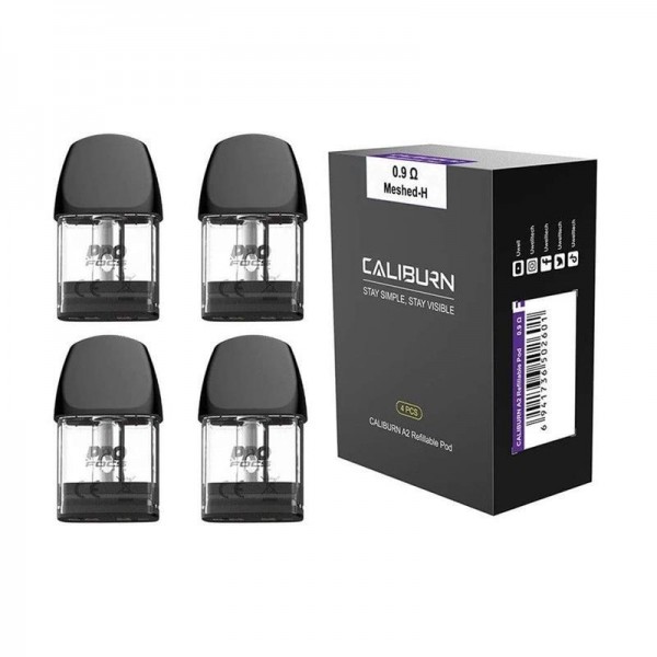 Uwell - Caliburn A2 Pods 0,9 Ohm 4 Stück/Pakung